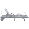 vidaXL Garden Sun Lounger with Cushion Solid Acacia Wood