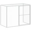 vidaXL Dog House with Run Anthracite 214x1069x181 cm Galvanised Steel