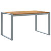 vidaXL Garden Table with U-shaped Legs 140x80x75 cm Solid Wood Acacia