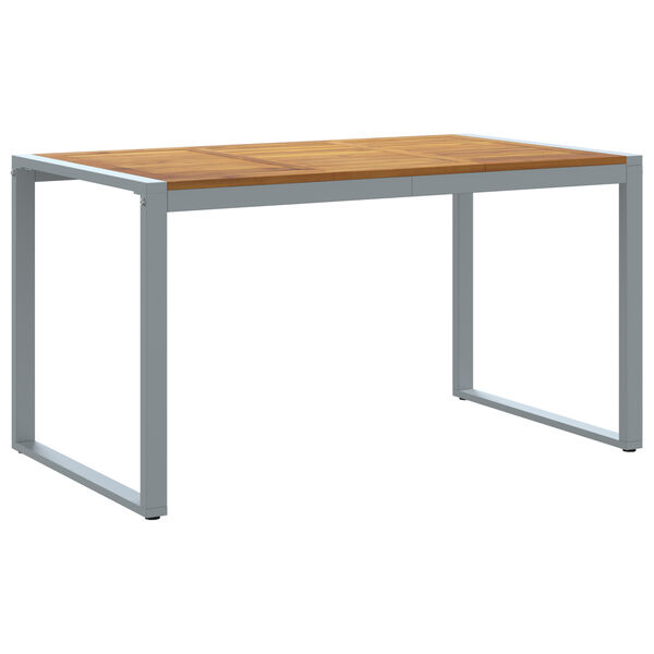 vidaXL Garden Table with U-shaped Legs 140x80x75 cm Solid Wood Acacia
