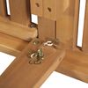 vidaXL Folding Sun Lounger with Cushion Solid Acacia Wood