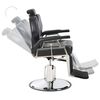 vidaXL Barber Chair Black 72x68x98 cm Faux Leather