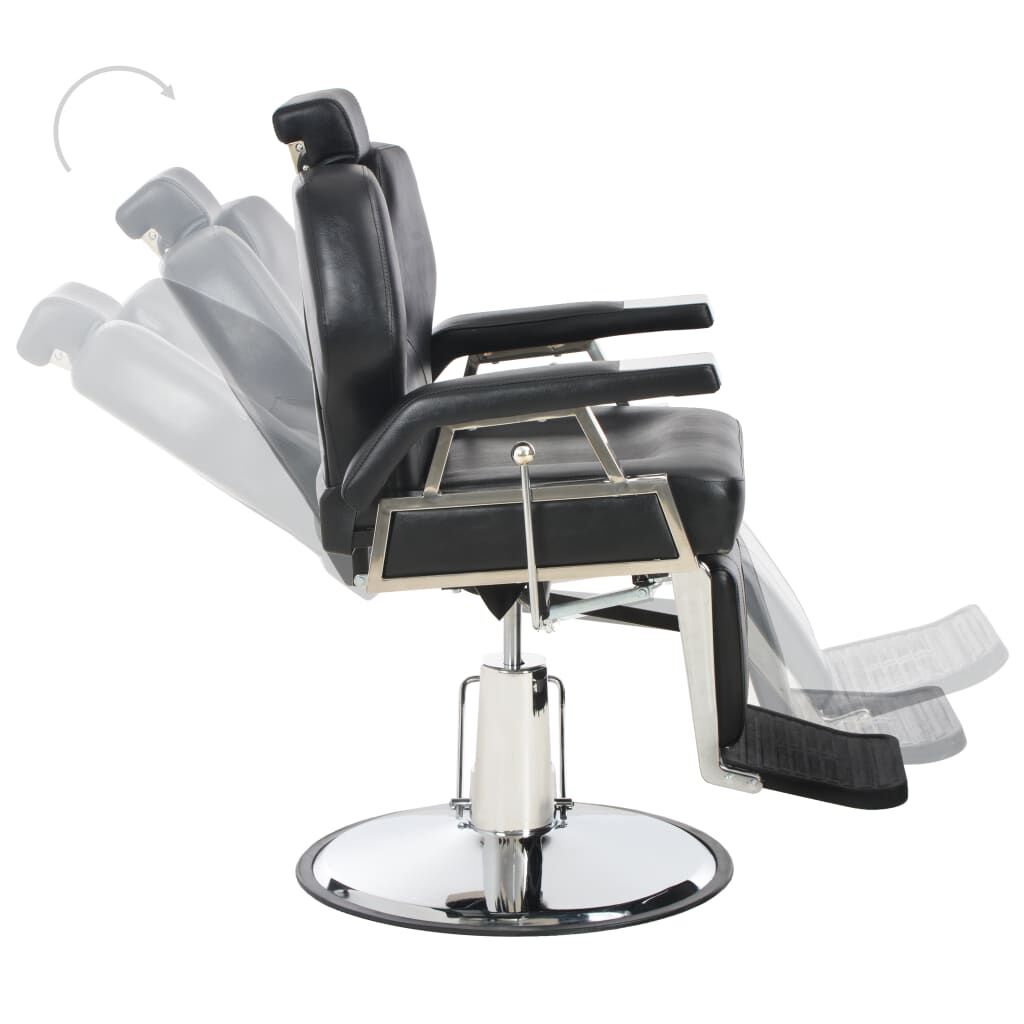 vidaXL Barber Chair Black 72x68x98 cm Faux Leather