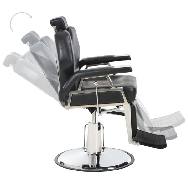 vidaXL Barber Chair Black 72x68x98 cm Faux Leather