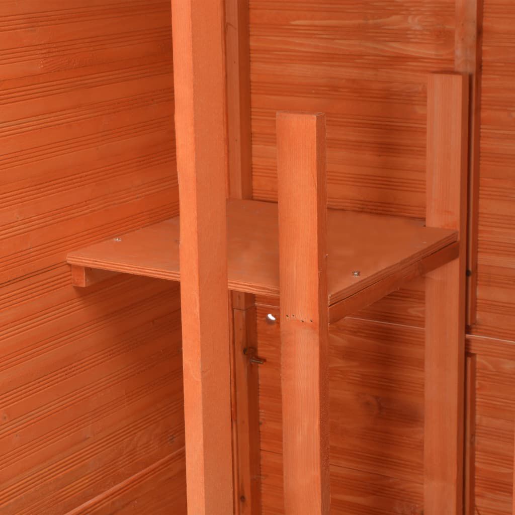 vidaXL Garden Storage Shed 71x60x213 cm Wood