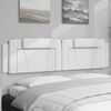 vidaXL Headboard Cushion "Viana" White 193 cm Faux Leather