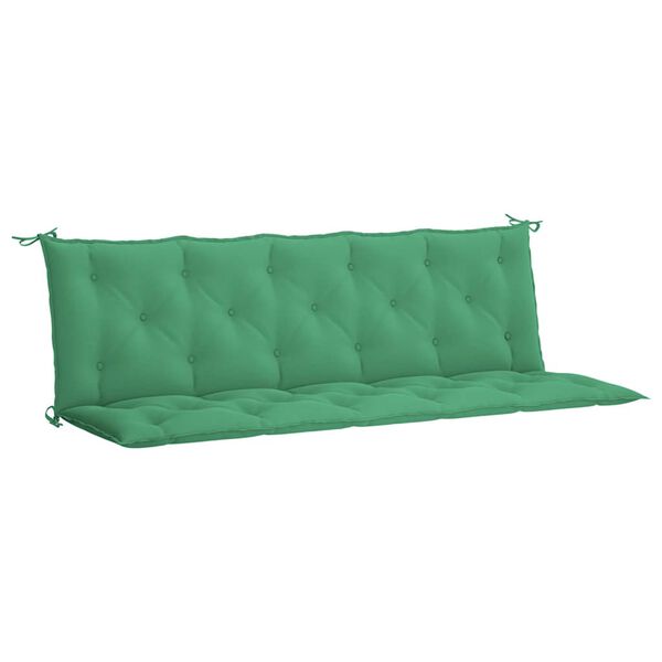 vidaXL Garden Bench Cushion Green 180x(50+50)x7cm Oxford Fabric