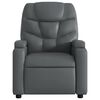 vidaXL Electric Stand up Massage Recliner Chair Grey Faux Leather