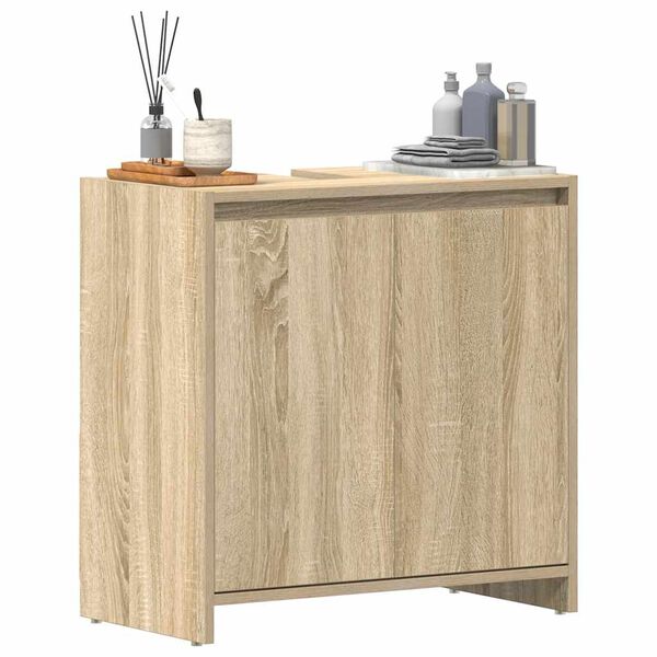 vidaXL Bathroom Cabinet Sonoma Oak 60x33x61 cm Engineered Wood