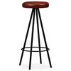 vidaXL Bar Stools 2 pcs Real Leather