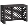 vidaXL Air Conditioner Cover Black 90 x 40 x 60 cm Steel