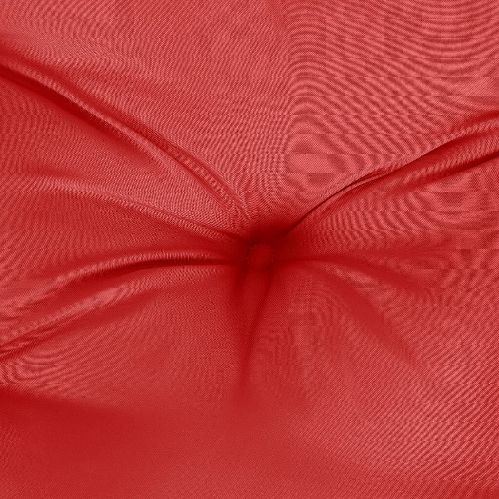 vidaXL Pallet Cushion Red 50x50x12 cm Fabric