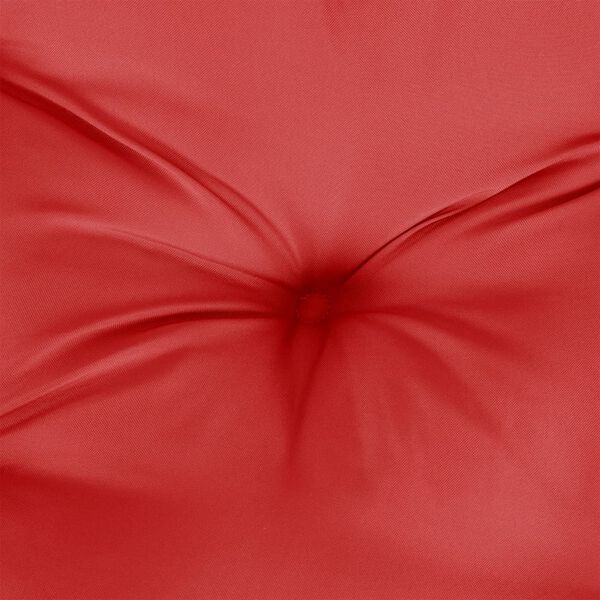vidaXL Pallet Cushion Red 50x50x12 cm Fabric