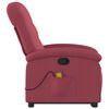 vidaXL Stand up Massage Recliner Chair Wine Red Fabric