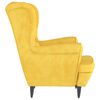 vidaXL Armchair Mustard Yellow Velvet