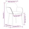 vidaXL Dining Chairs 2 pcs Cream Velvet
