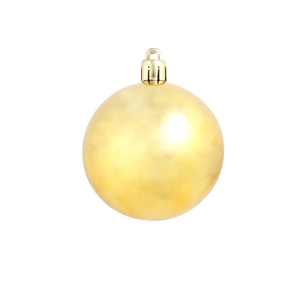 vidaXL 100 Piece Christmas Ball Set 3/4/6 cm Gold