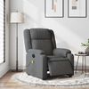 vidaXL Electric Massage Recliner Chair Dark Grey Fabric