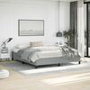 vidaXL Bed Frame without Mattress Light Grey California King Fabric