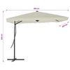 vidaXL Garden Parasol with Steel Pole 250x250 cm Sand