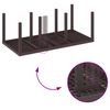 vidaXL Garden Dining Set 7 pcs Brown Polt rattan