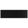 vidaXL Bookshelf Boards 8 pcs High Gloss Black 100x30x1.5 cm Engineered Wood