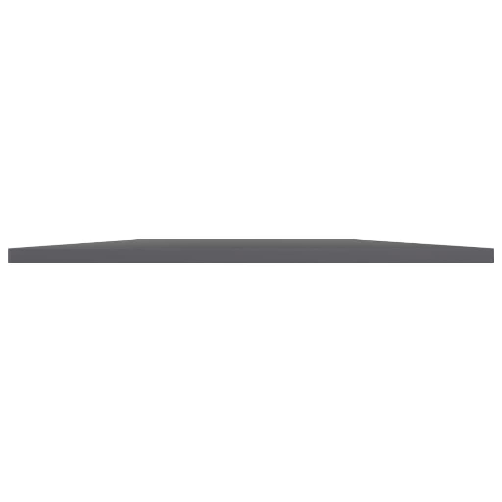 vidaXL Bookshelf Boards 4 pcs High Gloss Grey 80x50x1.5 cm Engineered Wood