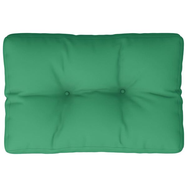 vidaXL Pallet Cushion Green 50x40x12 cm Fabric