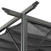 vidaXL Pergola with Retractable Roof Anthracite 3x3 m Steel 180 g/m&sup2;