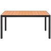 vidaXL Garden Table Brown 150x90x74 cm Aluminium and WPC