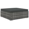 vidaXL 8 Piece Garden Lounge Set with Cushions Poly Rattan Grey