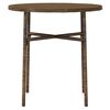 vidaXL 3 Piece Garden Dining Set Poly Rattan Brown