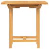 vidaXL Extending Garden Table 110-160x80x75cm Solid Wood Teak
