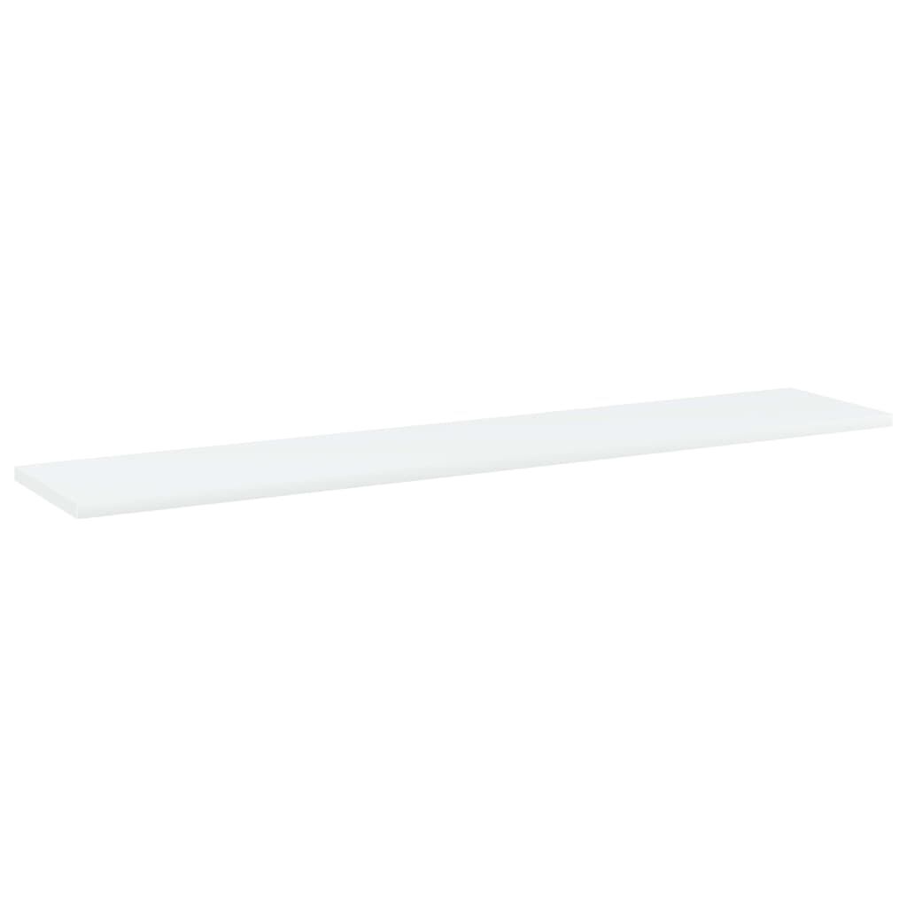 vidaXL Bookshelf Boards 8 pcs White 100x20x1.5 cm Engineered Wood