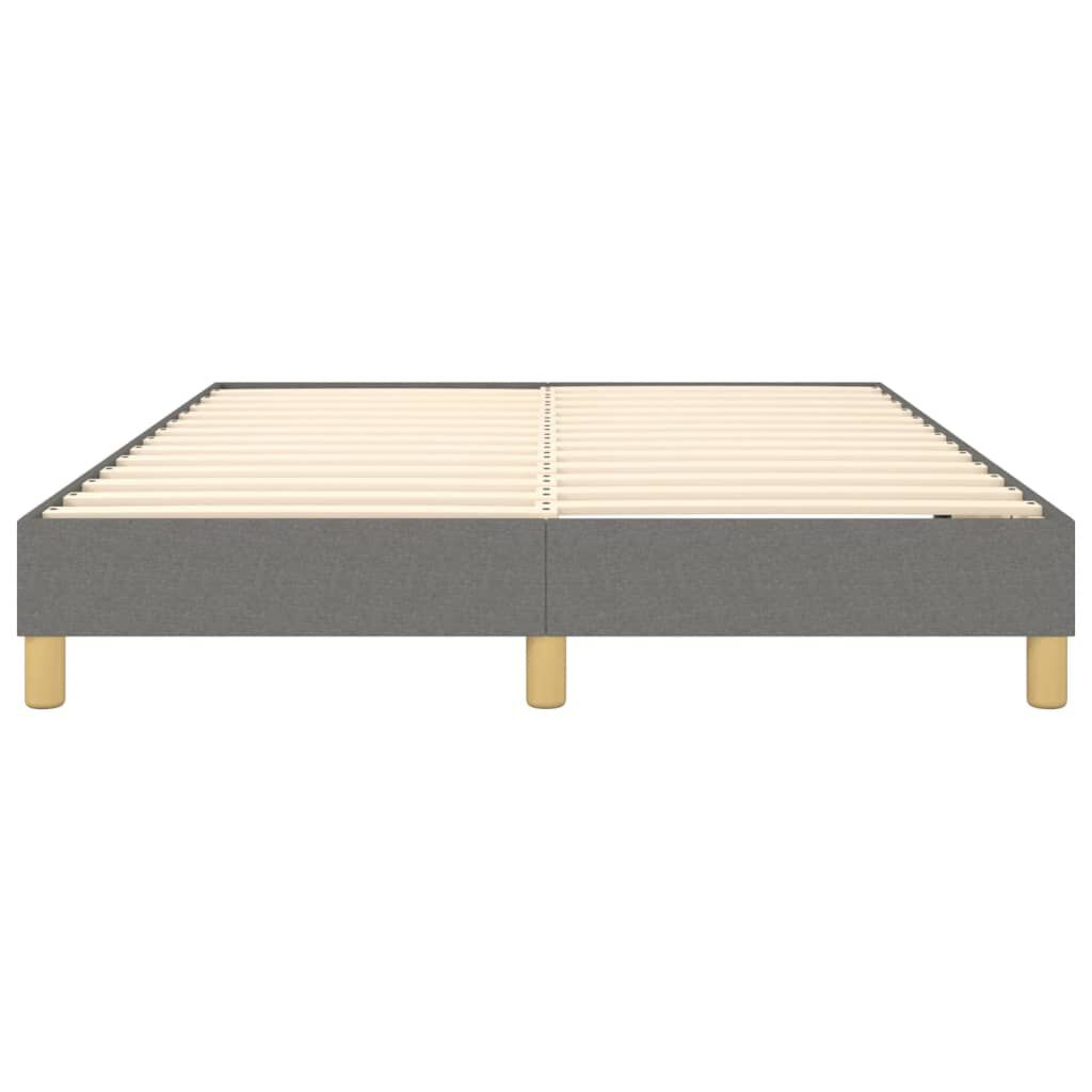 vidaXL Bed Frame without Mattress Dark Grey Full Fabric (US Only)
