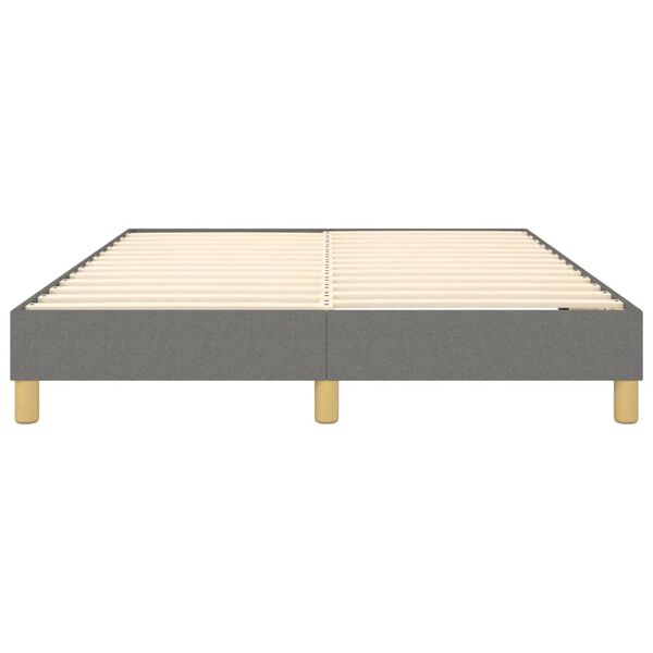 vidaXL Bed Frame without Mattress Dark Grey Full Fabric (US Only)