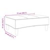 vidaXL Footstool Black 77x55x31 cm Velvet