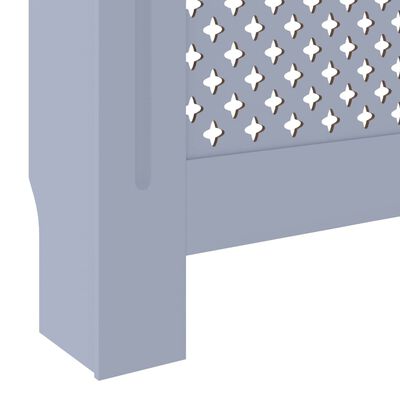 vidaXL MDF Radiator Cover Grey 205 cm