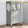 vidaXL Kitchen Trolley MONZA 48x40x90 cm Solid Wood Pine