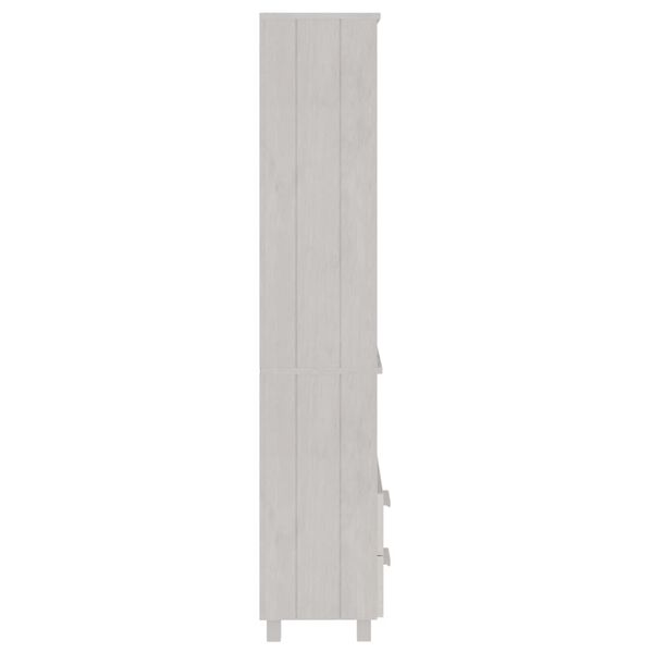 vidaXL Highboard HAMAR White 60x35x180 cm Solid Wood Pine