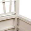 vidaXL Garden Planter White 36 x 36 x 140 cm Polypropylene