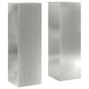 vidaXL Plant Stands 2 pcs Silver 24 x 24 x 75 cm Galvanised steel