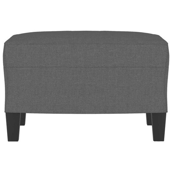 vidaXL Footstool Dark Grey 60x50x41 cm Fabric