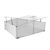 vidaXL Cold Frame 4 Lids 108x110x41 cm