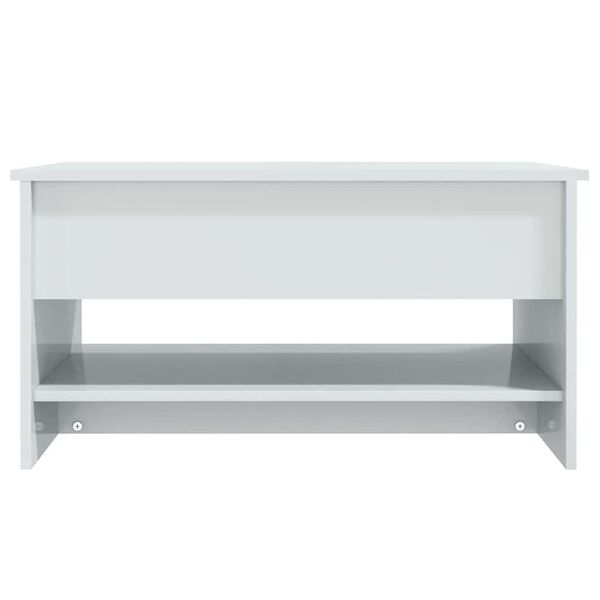 vidaXL Coffee Table High Gloss White 80x50x40 cm Engineered Wood