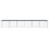 vidaXL Chicken Cage with Roof Anthracite 603x98x90 cm Galvanised Steel
