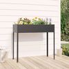 vidaXL Garden Planter Anthracite 100.5x40.5x90 cm Galvanised Steel