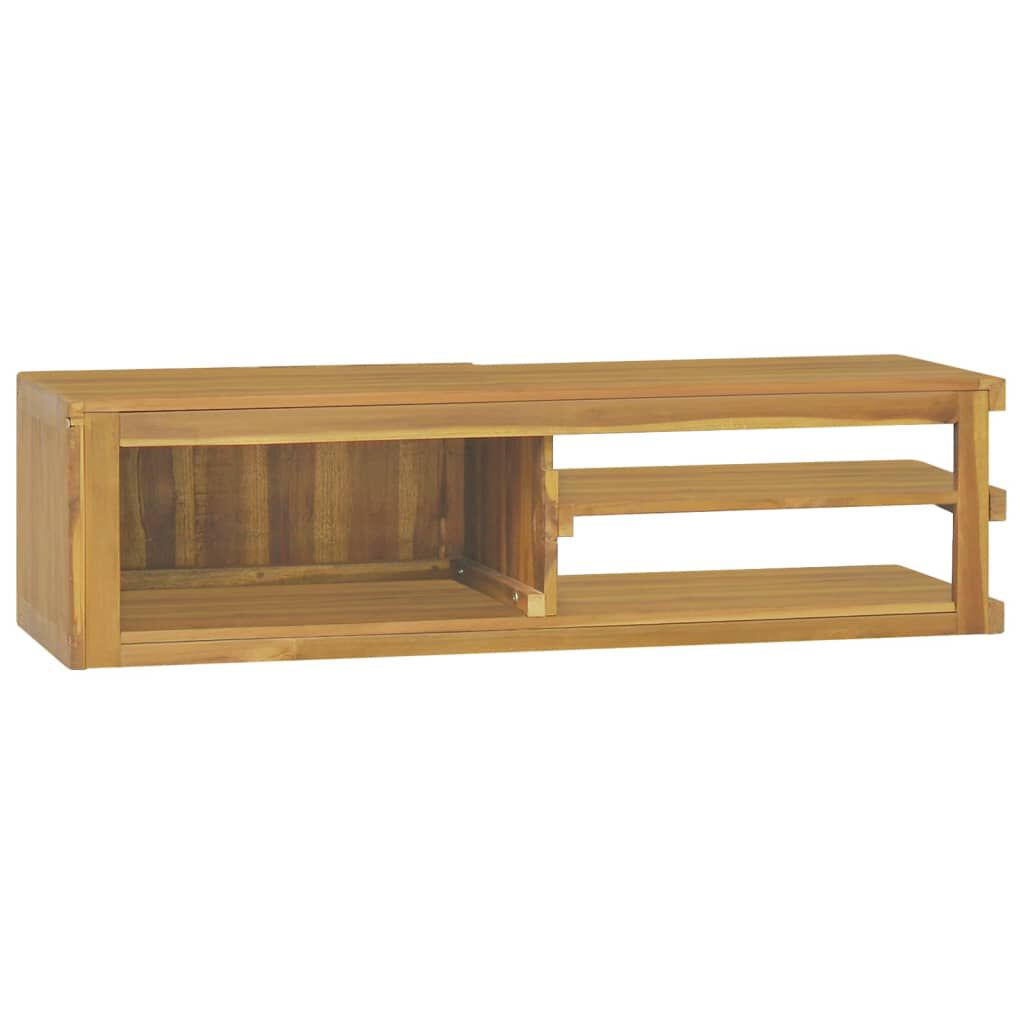 vidaXL Wall-mounted Bathroom Cabinet 110x40x30 cm Solid Wood Teak