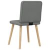 vidaXL Dining Chairs 4 pcs Dark Grey Fabric