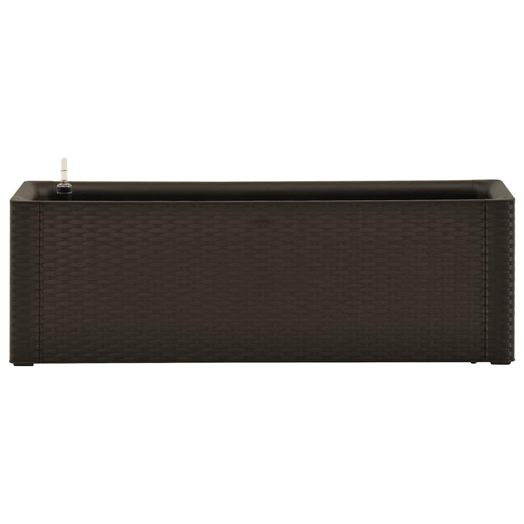 vidaXL Garden Raised Bed with Self Watering System Mocha 100x43x33 cm